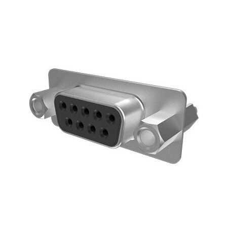 Fci D Subminiature Connector, 9 Contact(S), Female, 0.108 Inch Pitch, Solder Terminal, M3, Socket 10090098-S094LLF